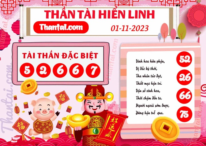 THẦN TÀI HIỂN LINH 17/10/2023