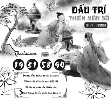 ĐẤU TRÍ THIÊN MÔN SỐ 01/11/2023