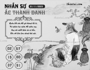 NHẪN SỰ ẮC THÀNH DANH 01/11/2023