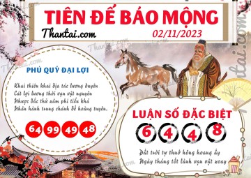 Tiên Đế Báo Mộng 02/11/2023