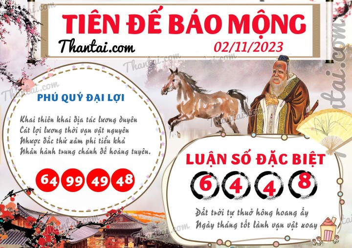 Tiên Đế Báo Mộng 18/10/2023