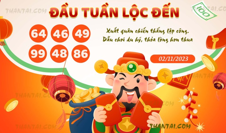 ĐẦU TUẦN LỘC ĐẾN 18/10/2023