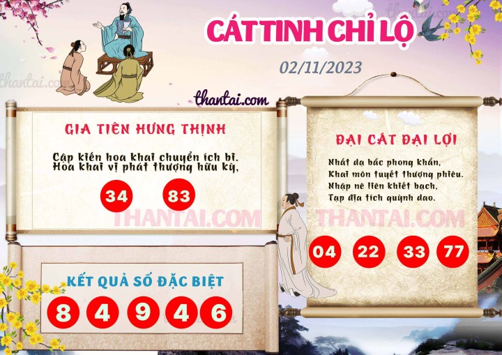 CÁT TINH CHỈ LỘ 18/10/2023