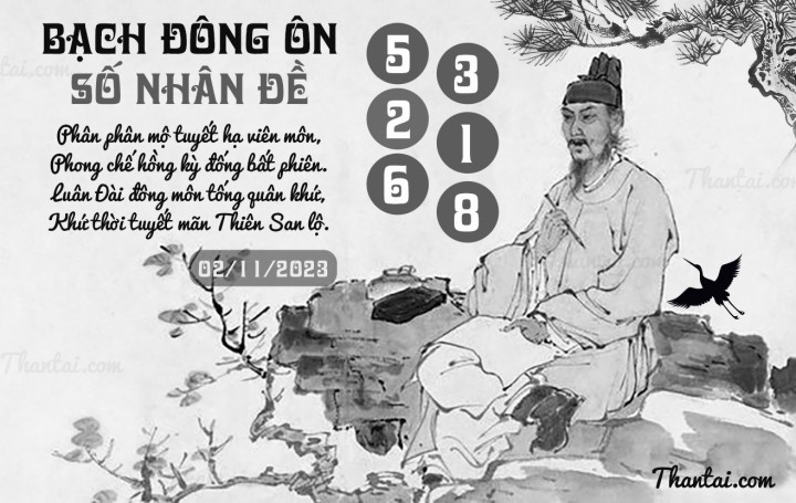 BẠCH ĐÔNG ÔN 18/10/2023