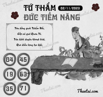 TỨ THẨM ĐỨC TIỀM NĂNG 02/11/2023