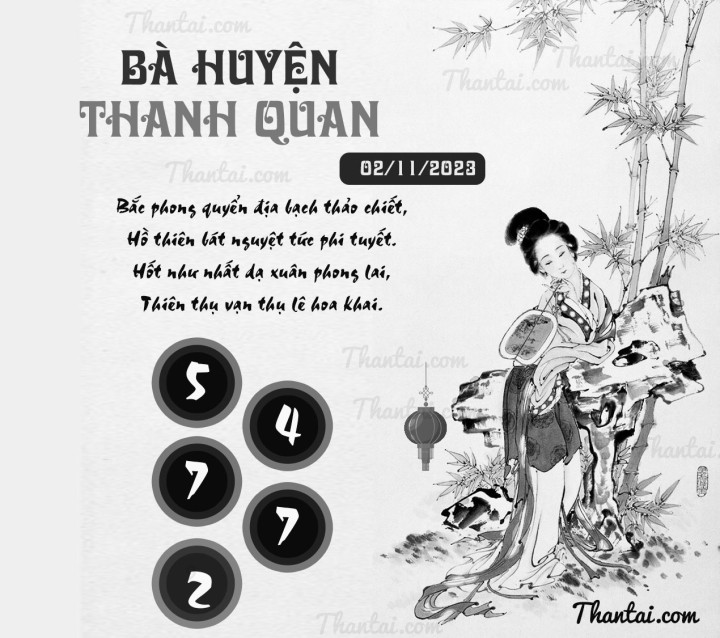 BÀ HUYỆN THANH QUAN 18/10/2023