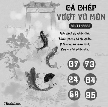 CÁ CHÉP VƯỢT VŨ MÔN 02/11/2023