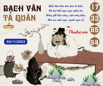 Bạch Vân Tả Quân 03/11/2023