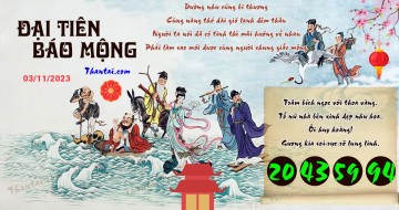 Đại Tiên Báo Mộng 03/11/2023