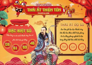 Thái Ất Thiên Tôn 03/11/2023