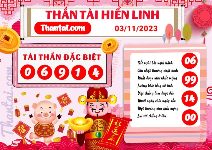 THẦN TÀI HIỂN LINH 19/10/2023