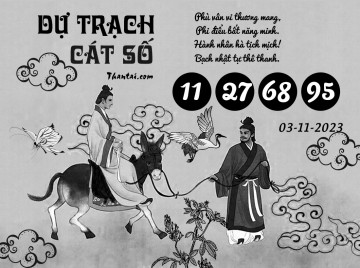 DỰ TRẠCH CÁT SỐ 03/11/2023