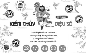 KIẾM THỦY DIỆU SỐ 03/11/2023