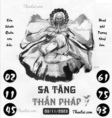 SA TĂNG THẦN PHÁP 03/11/2023