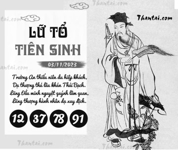 LỮ TỔ TIÊN SINH 03/11/2023