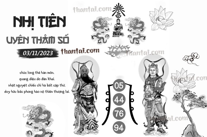 NHỊ TIÊN UYÊN THÂM SỐ 19/10/2023