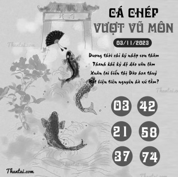 CÁ CHÉP VƯỢT VŨ MÔN 03/11/2023