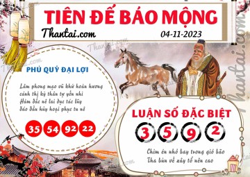 Tiên Đế Báo Mộng 04/11/2023