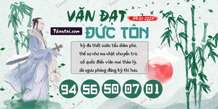 Văn Đạt Đức Tôn 20/10/2023