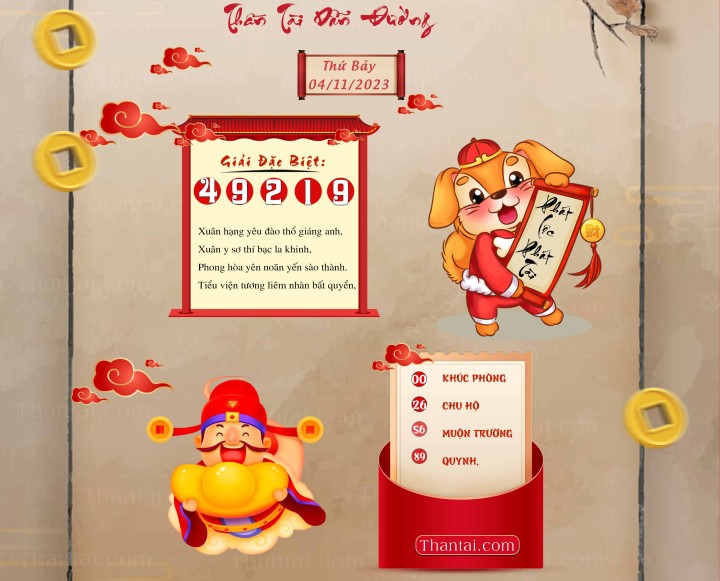 THẦN TÀI DẪN ĐƯỜNG 20/10/2023