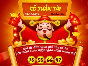 SỔ THẦN TÀI 04/11/2023