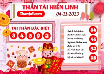 THẦN TÀI HIỂN LINH 04/11/2023