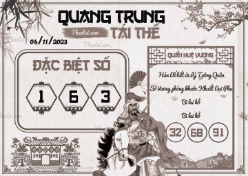 QUANG TRUNG TÁI THẾ 04/11/2023