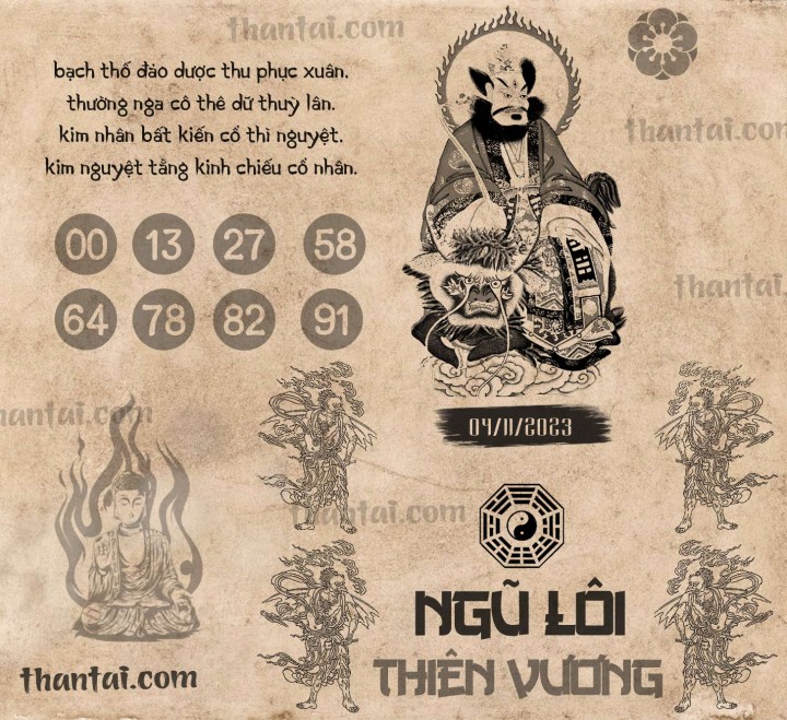 NGŨ LÔI THIÊN VƯƠNG 20/10/2023