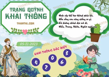 Trạng Quỳnh Khai Thông 05/11/2023
