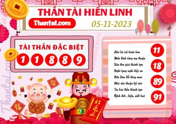 THẦN TÀI HIỂN LINH 05/11/2023