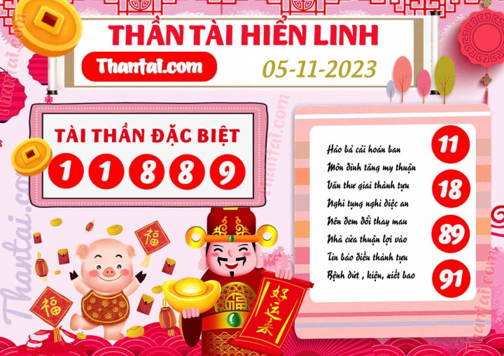 THẦN TÀI HIỂN LINH 21/10/2023