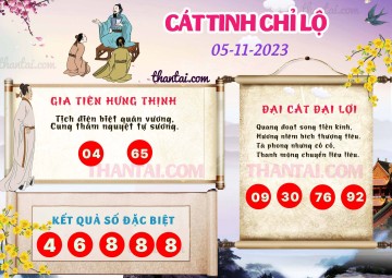 CÁT TINH CHỈ LỘ 05/11/2023