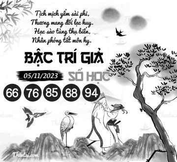 BẬC TRÍ GIẢ SỐ HỌC 05/11/2023