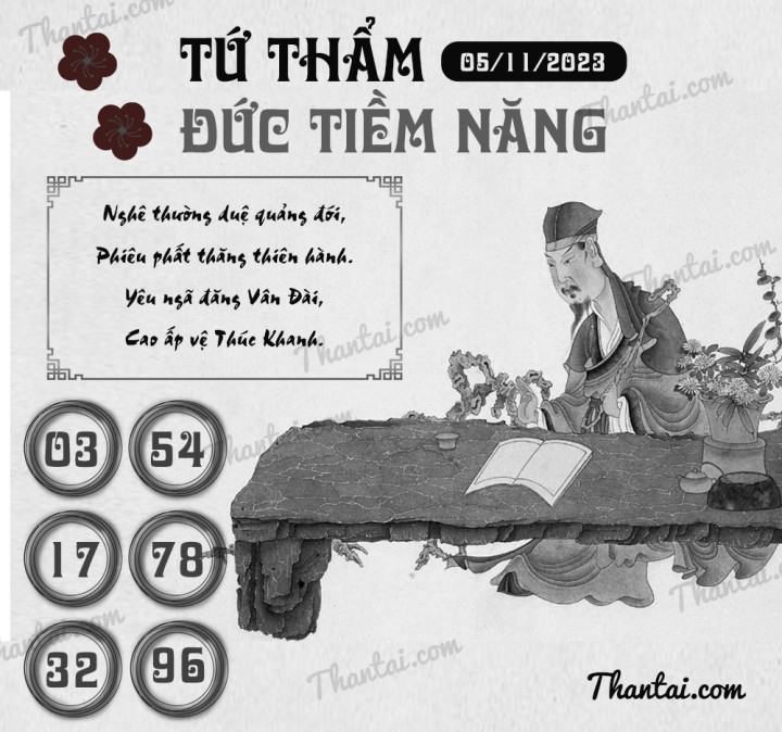 TỨ THẨM ĐỨC TIỀM NĂNG 21/10/2023