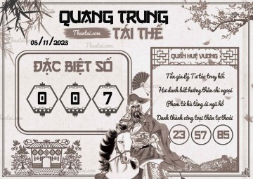 QUANG TRUNG TÁI THẾ 05/11/2023