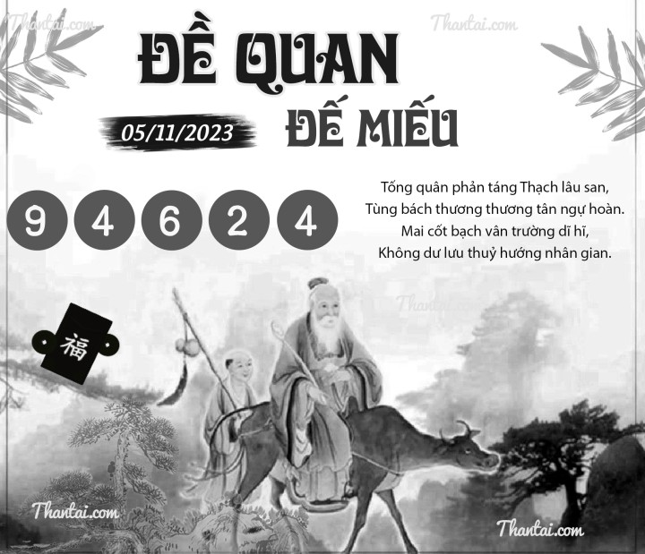 ĐỀ QUAN ĐẾ MIẾU 21/10/2023