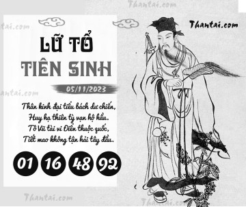 LỮ TỔ TIÊN SINH 05/11/2023