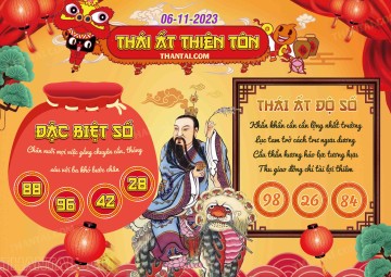 Thái Ất Thiên Tôn 06/11/2023