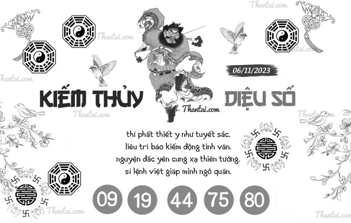 KIẾM THỦY DIỆU SỐ 22/10/2023