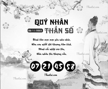 QUÝ NHÂN THẦN SỐ 06/11/2023