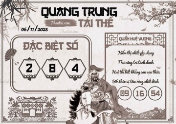 QUANG TRUNG TÁI THẾ 06/11/2023