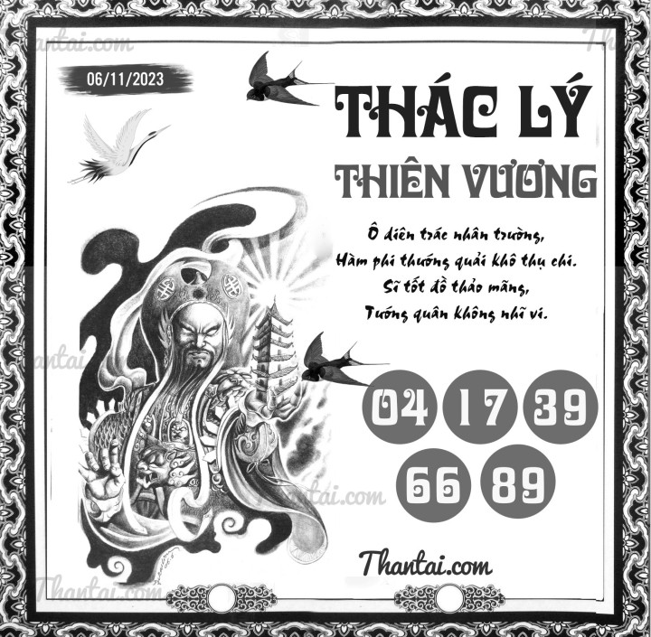 THÁC LÝ THIÊN VƯƠNG 22/10/2023