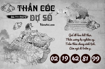 THẦN CÓC DỰ SỐ 06/11/2023