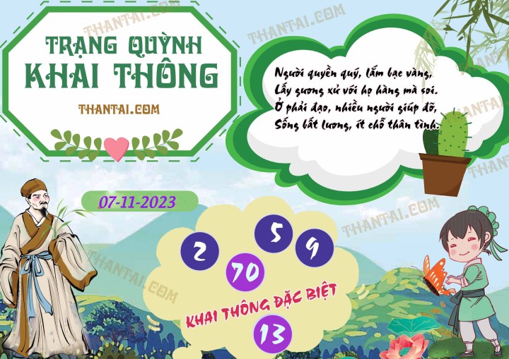 Trạng Quỳnh Khai Thông 23/10/2023