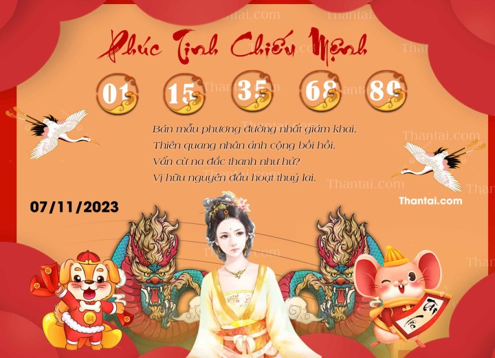 Phúc Tinh Chiếu Mệnh 23/10/2023