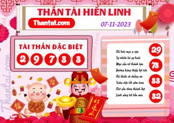 THẦN TÀI HIỂN LINH 07/11/2023