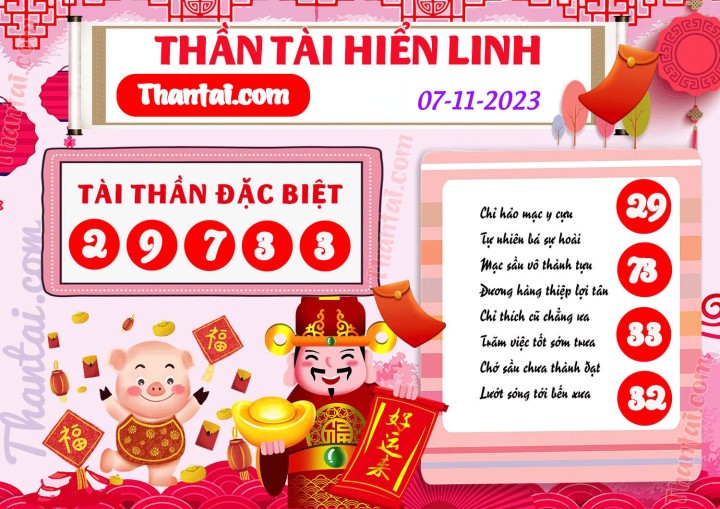 THẦN TÀI HIỂN LINH 23/10/2023