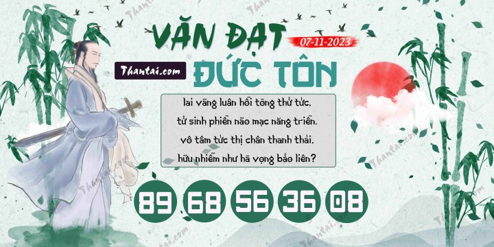 Văn Đạt Đức Tôn 23/10/2023