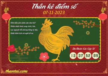 Thần Kê Điểm Số 07/11/2023