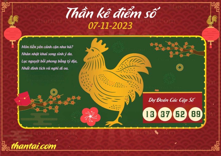 Thần Kê Điểm Số 23/10/2023
